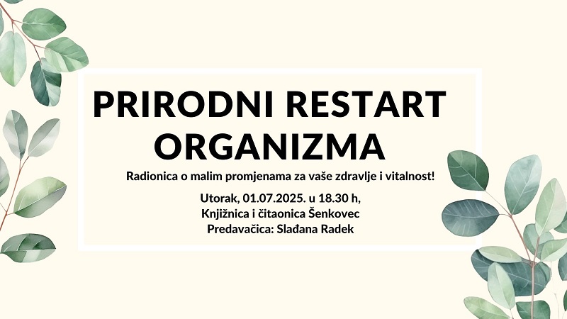 Detox radionica letak