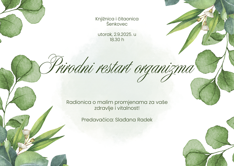 Radionica o detoksikaciji letak 2.9. 2025