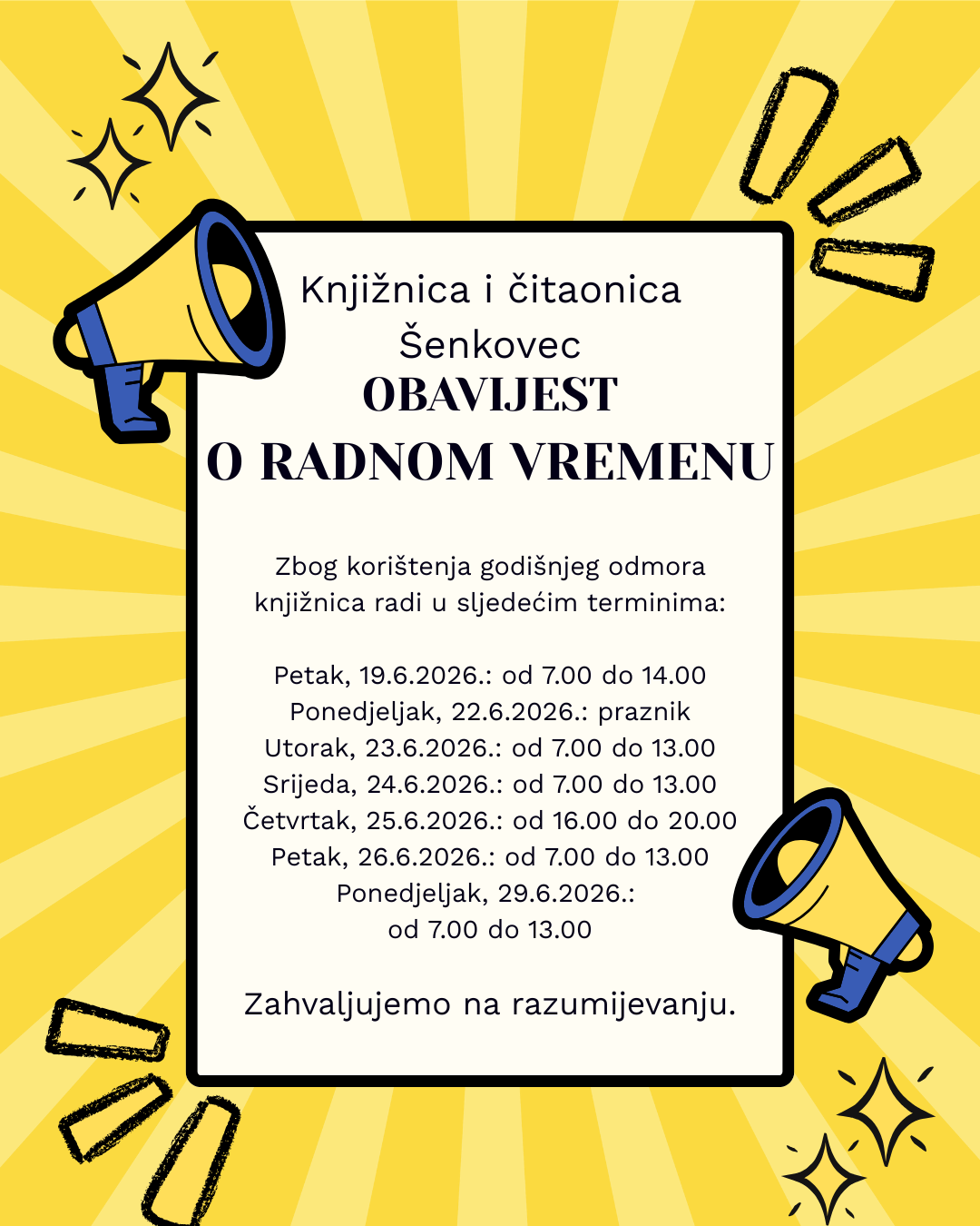 Radno vrijeme godisnji